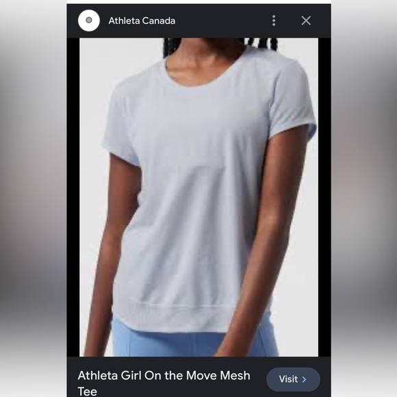 Athleta Girl On The Move Mesh Tee Size XXL / 16 - Picture 1 of 7